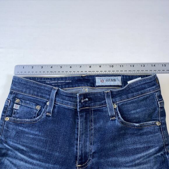 AG-ED Denim Adriano Goldschmied Farrah Skinny Ankle High-Rise Size 28R - Picture 3 of 8